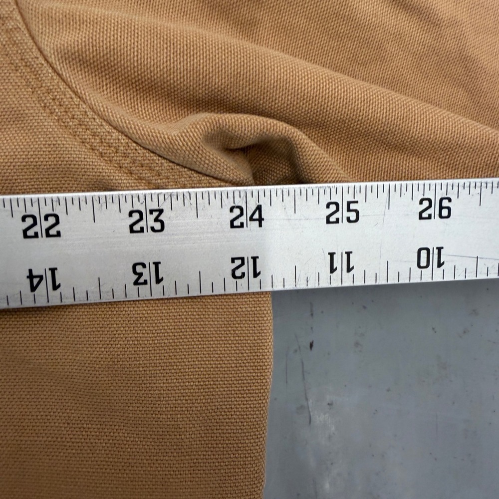 Vintage RedHead Mens Canvas Flannel Lined Shirt Jacket Tan LT Snap Workwear - Picture 5 of 11